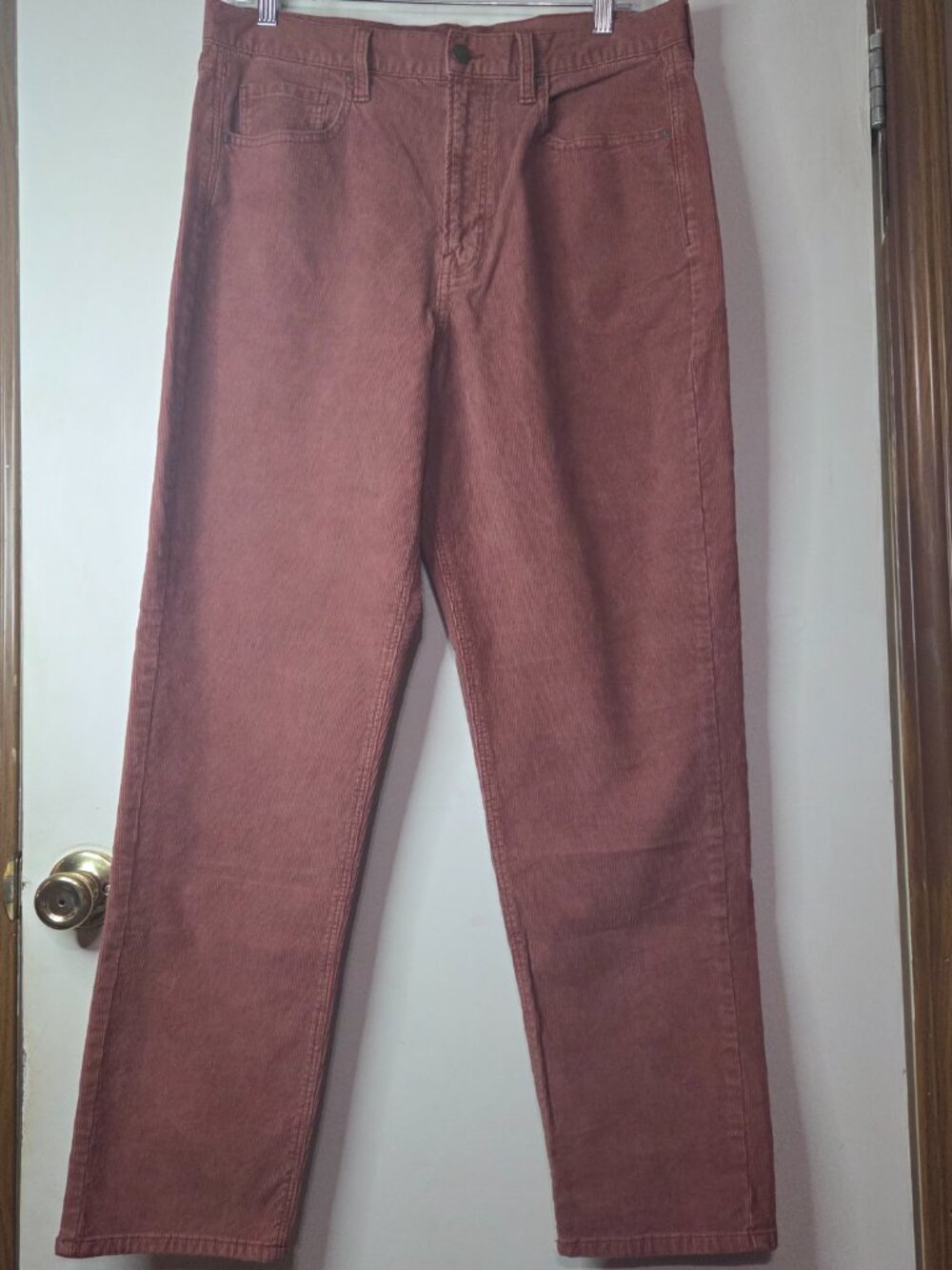 American Eagle Corduroy Mom Jeans Women's 12‎ Long High Rise Super Stretch